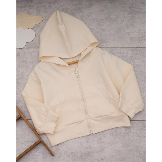 ست سويشرت و شلوار شيري تور دار