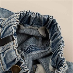 شلوار مام فیت جین طرح کارآگاه کد 7022