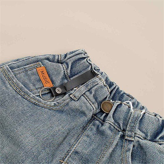 شلوار مام فیت جین طرح کارآگاه کد 7022