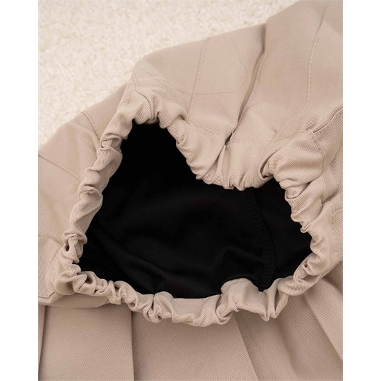 دامن مخمل پليسه کرم