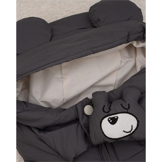 کاپشن طوسي خرس