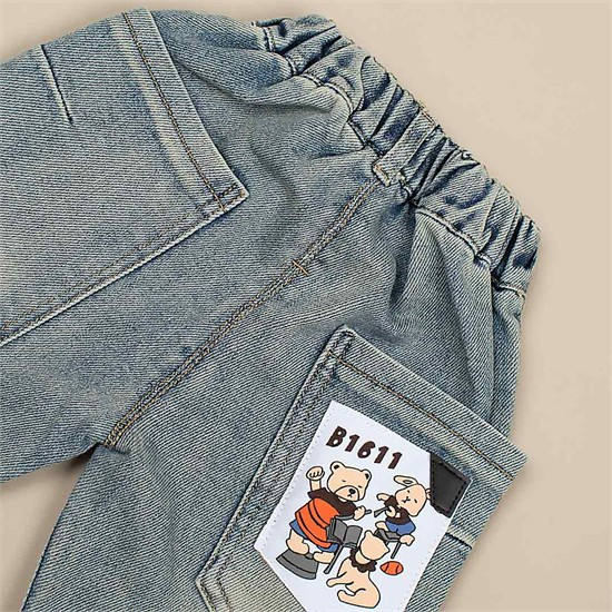 شلوار مام فيت جين طرح R