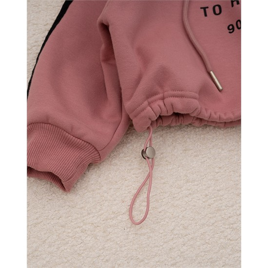 هودي کراپ صورتي