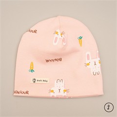 کلاه نخی دولایه طرح تدی و زرافه کد 4840