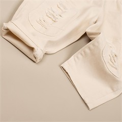 شلوار مام فیت کتان کد 6090