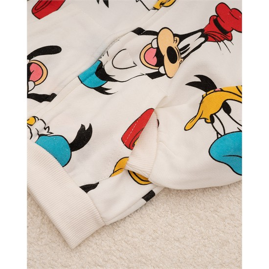 ست سویشرت و شلوار داخل کرک شیری یوگی و داکی کد 7492