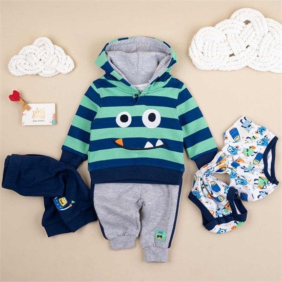 ست چهار تکه هودي ،اسلش،بادي،لگ