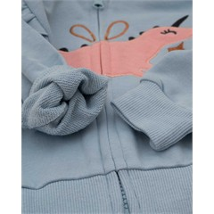 ست سه تکه کد 7508 سویشرت، شلوار و بادی طرح رنگارنگ