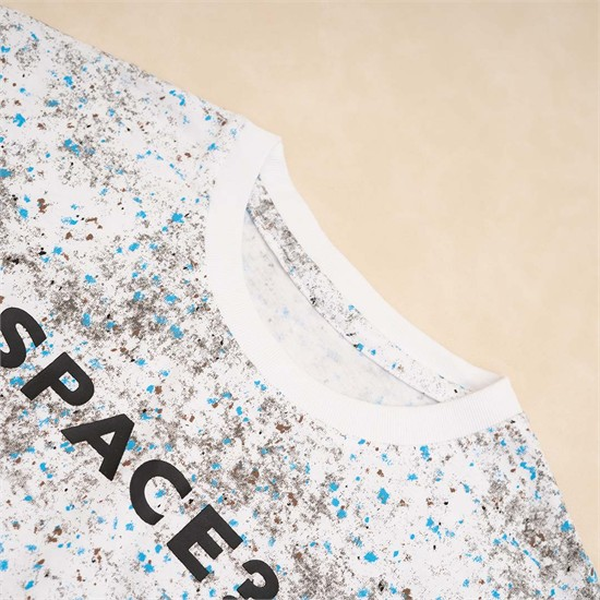 ست تیشرت و شلوارک طرح Space کد 7277