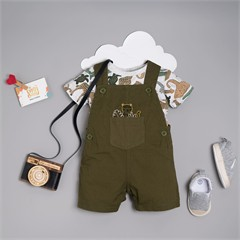 ست دو تکه بلوز پیشبندی کد 2007