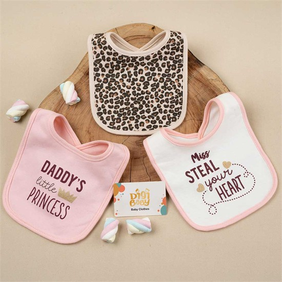 پیشبند روزمره نخی ارگانیک طرح قلب و تاج کد 4015