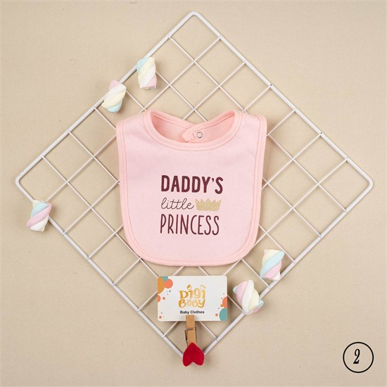 پیشبند روزمره نخی ارگانیک طرح قلب و تاج کد 4015