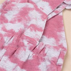 ست سه تکه کد 2302 شلوار پیشبندی وبادی و تل سر ابر و بادی