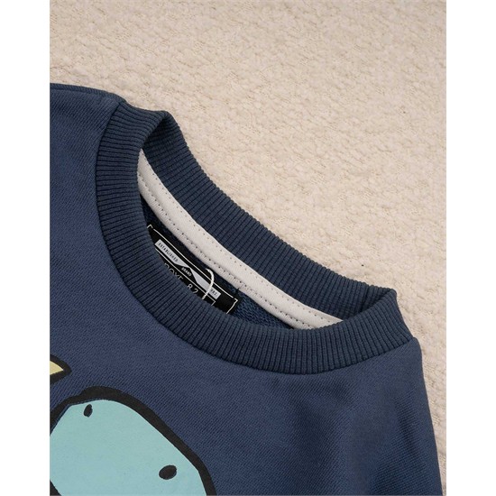 ست دورس و شلوار سرمه اي دايناسور