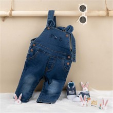 شلوار پیشبندی جین طرح خرگوش کد 2309