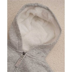 ست سه تکه کد 7511 سویشرت، شلوار و بادی طوسی طرح خرس