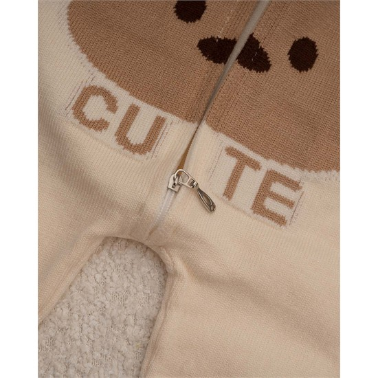 سرهمی بی جوراب بافت طرح تدی کد 7473