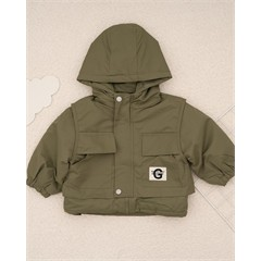 کاپشن طرح ژیله سبز هدفون کد 7482 پسرانه