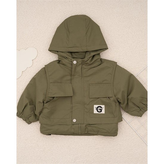 کاپشن طرح ژیله سبز هدفون کد 7482