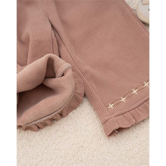 شلوار بگ استايل مخمل کبريتي دمپا چين دار