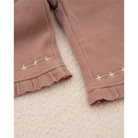 شلوار بگ استايل مخمل کبريتي دمپا چين دار