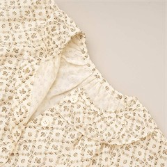 ست سه تکه کد 7194 شومیز + تاپ نیم تنه + شلوار گل گلی 