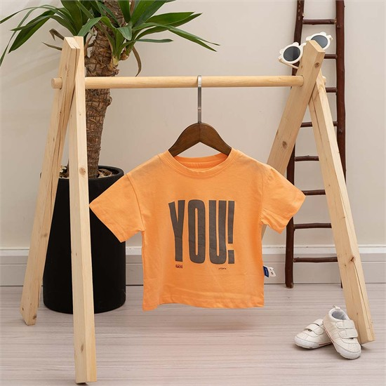 تی شرت تک نارنجی کد 7236