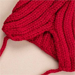 کلاه تک بافت طرح گوش بندی کد 3014