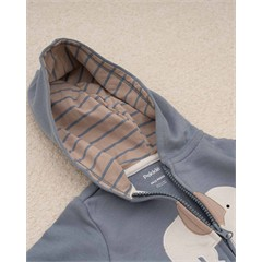 ست سه تکه کد 7507 سویشرت، شلوار و بادی طرح باغ وحش