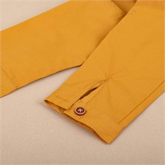 شومیز کتان زرد کد 3533