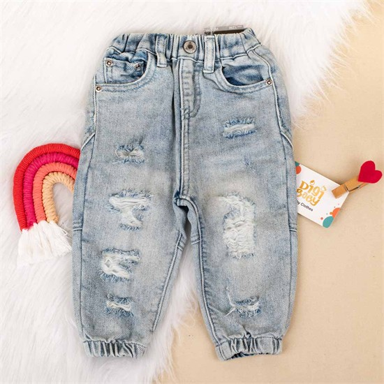 شلوار جین پر زاپ یخی کد 2957