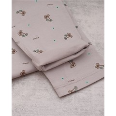 ست بلوز و شلوار نخی طرحدار کد 7405