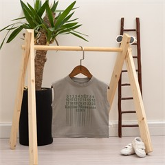 تی شرت حلقه ای طرح اعداد کد 7256