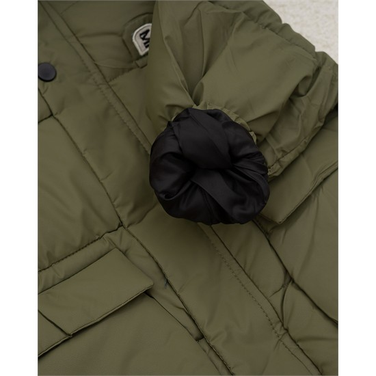 ست کاپشن و بادي بگ سبز خرس