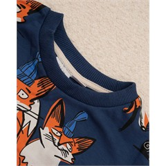 ست دورس و شلوار سرمه ای روباه کد 7487