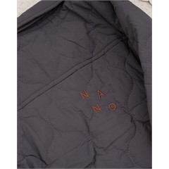 کاپشن طوسی یقه دار کد 7407