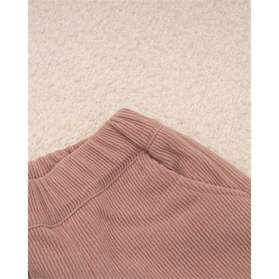 شلوار بگ استايل مخمل کبريتي دمپا گل