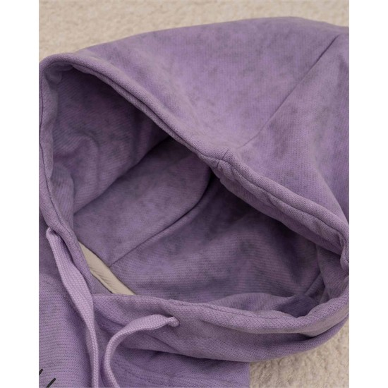 هودي بنفش طرح ابر و بادي