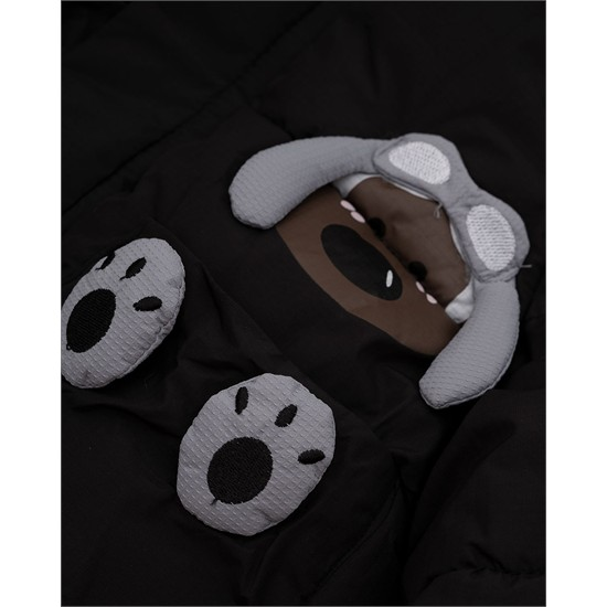 کاپشن مشکي هاپو عينکي