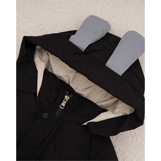 کاپشن مشکي هاپو عينکي