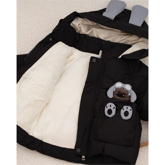 کاپشن مشکي هاپو عينکي