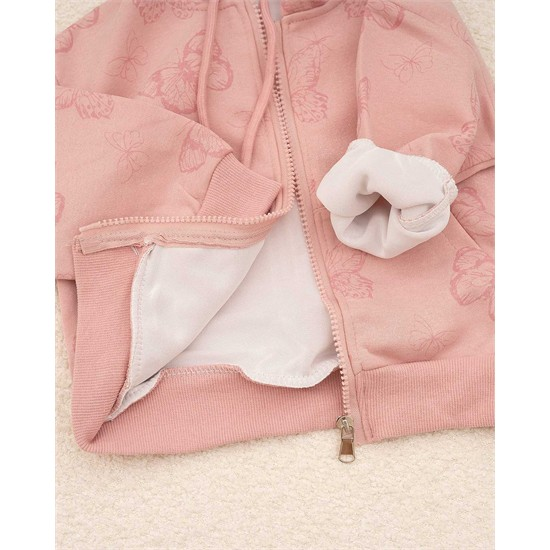 ست سويشرت و شلوار شايني طرح پروانه