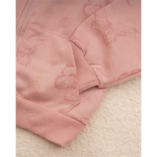 ست سويشرت و شلوار شايني طرح پروانه