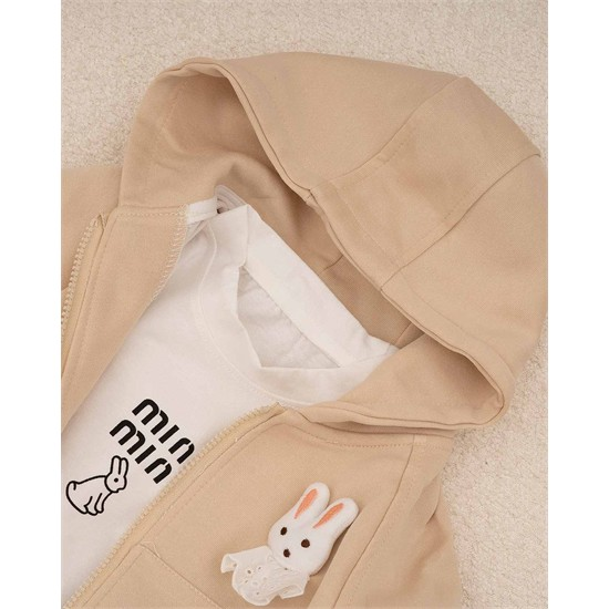 ست سه تکه سويشرت، شلوار و بلوز طرح خرگوش