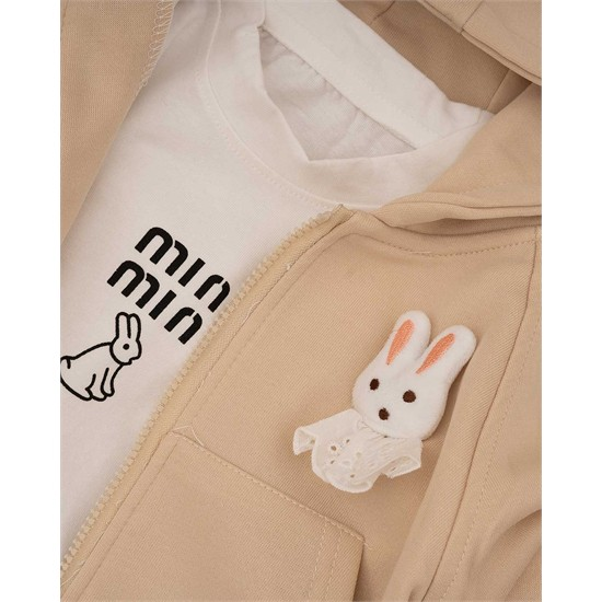 ست سه تکه سويشرت، شلوار و بلوز طرح خرگوش