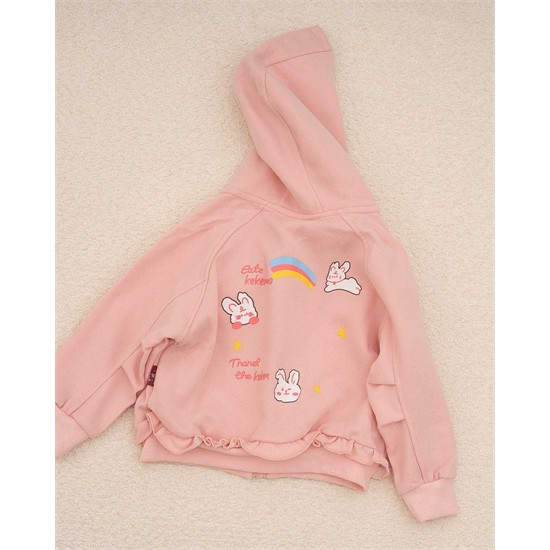 ست سه تکه سويشرت، شلوار و بلوز طرح خرگوش