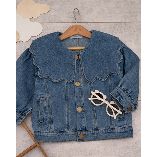 کت جين آبي يقه دالبور