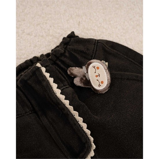 شلوار مام استايل جين لاينردار دودي خرگوش