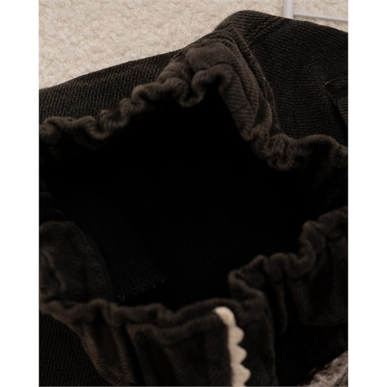 شلوار مام استايل جين لاينردار دودي خرگوش