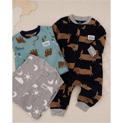 سرهمی بی جوراب فوتر طرح جزیره کد 7502 پسرانه